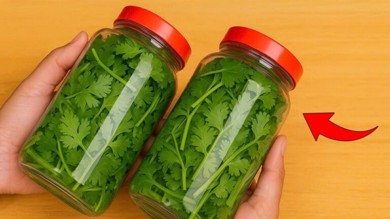 This simple trick keeps cilantro fresh for a year… discover the secret!