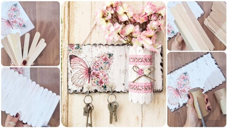 Transform your dull wall into a stunning centerpiece with this simple craft idea…