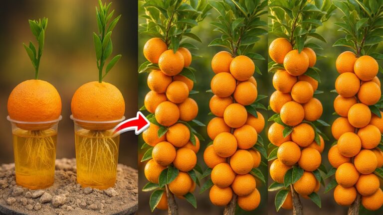 Grow 1 Orange Tree from a Single Fruit with This Amazing Planting Method!